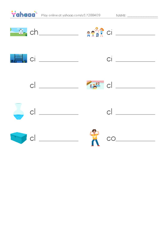 Write the word rows worksheet for 1000 Basic English Word Game C4