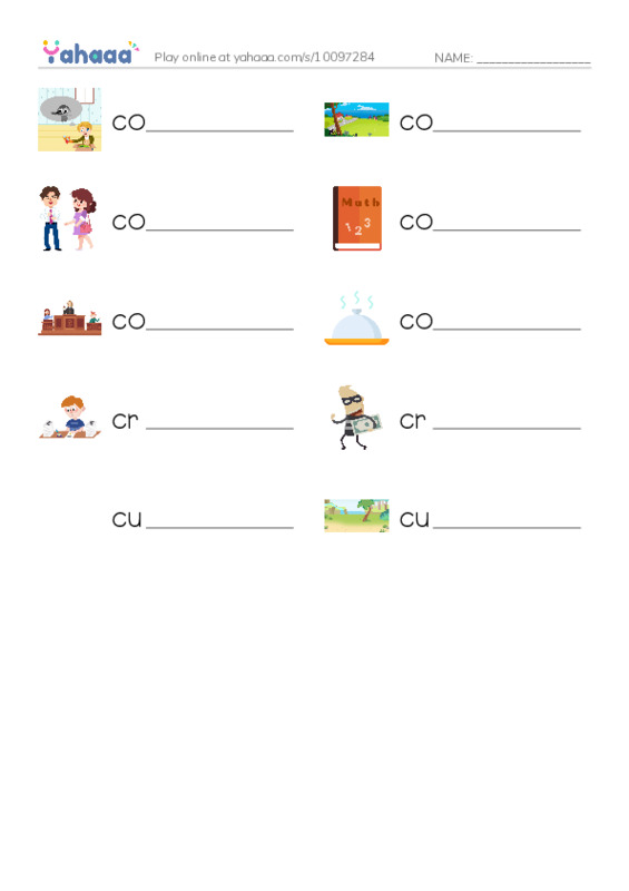 Write the word rows worksheet for 1000 Basic English Word Game C7