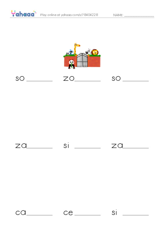 Finish the word worksheet for Vocab