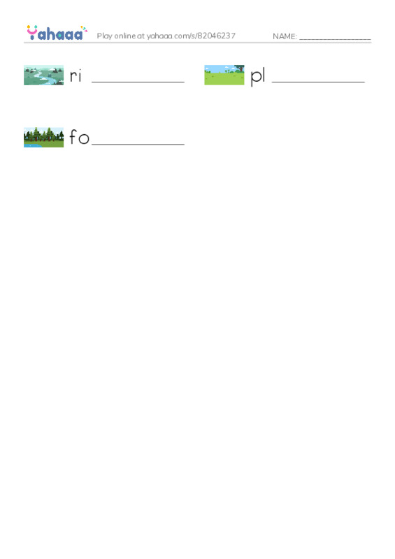 Write the word rows worksheet for Marie's geography