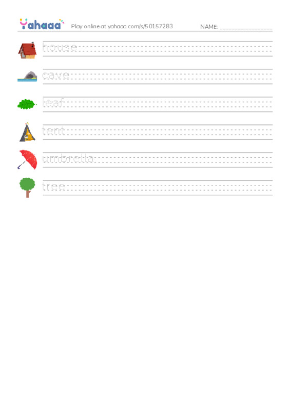 Handwriting lines worksheet for What gives cover