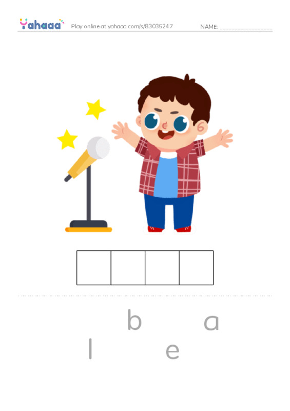 Letter scramble puzzle worksheet for 1000 words book 1 unit 2
