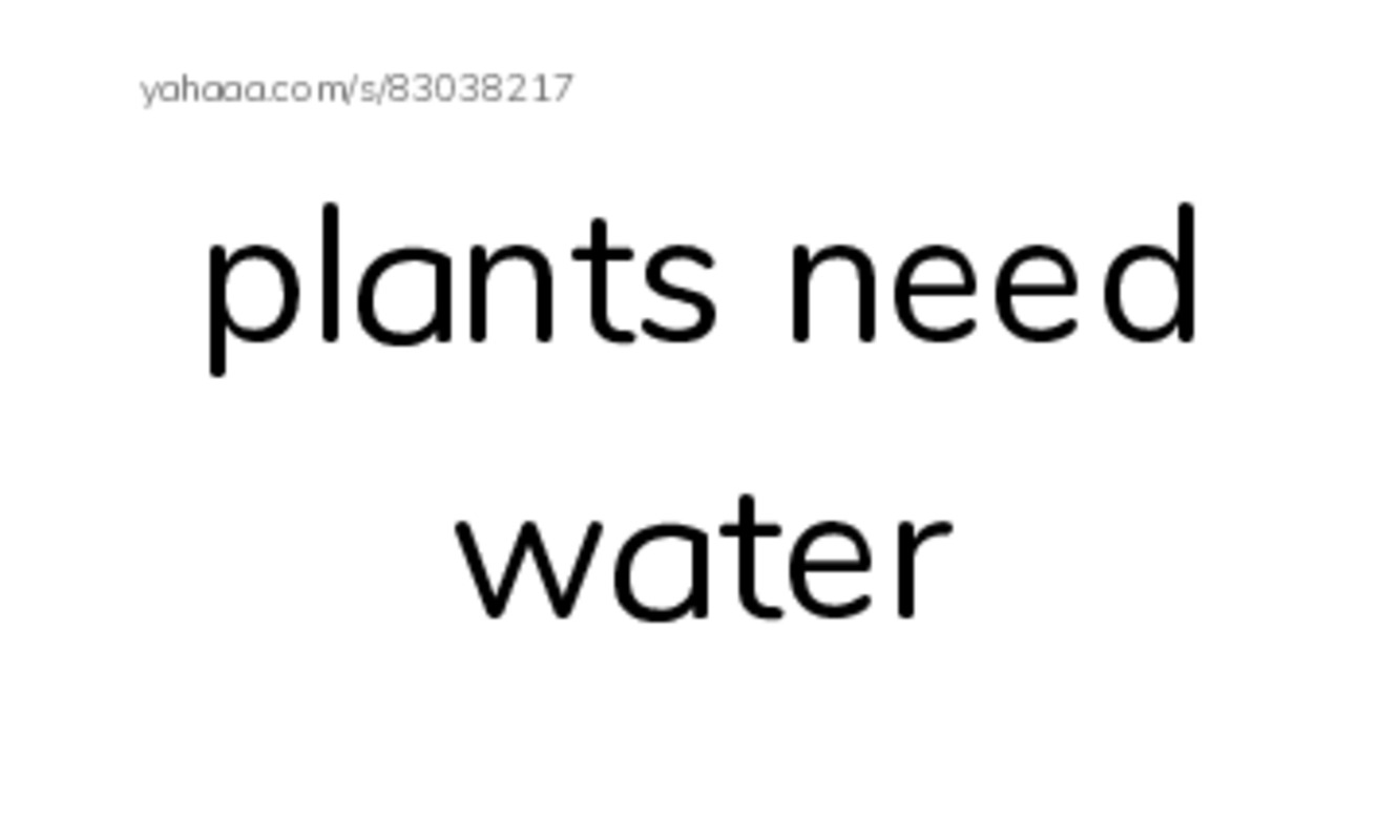 Index cards, words only worksheet for UOI sentence plants