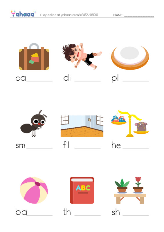 Finish the word worksheet for 新概念5.1