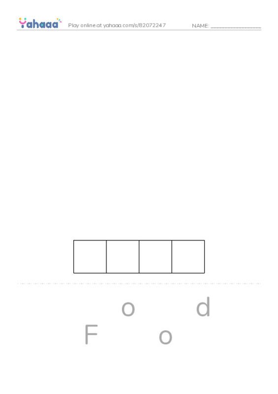 Letter scramble puzzle worksheet for 4 SUPERMARKET