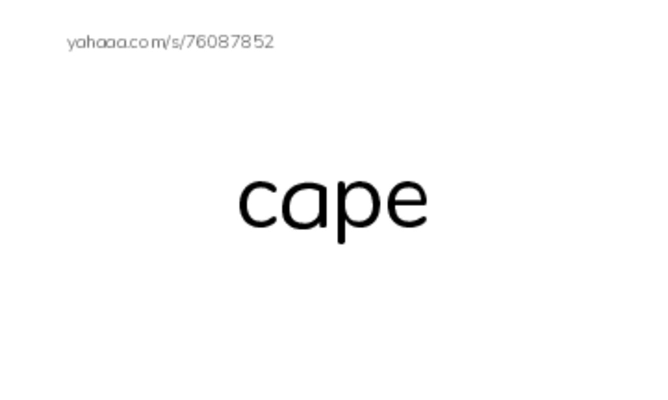 Index cards, words only worksheet for cape, muscle
