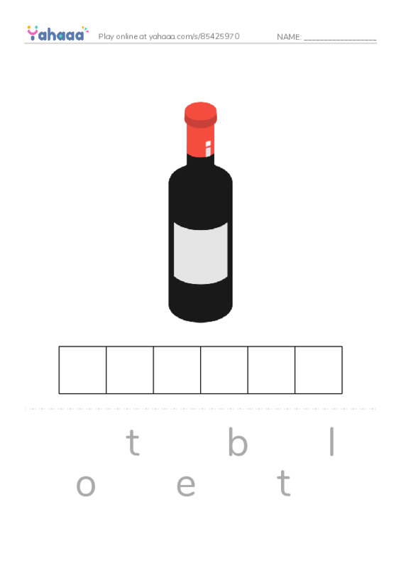 Letter scramble puzzle worksheet for 1000 words book 1 unit 10