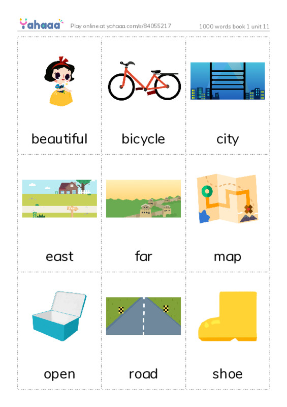 Picture flashcards worksheet for 1000 words book 1 unit 11