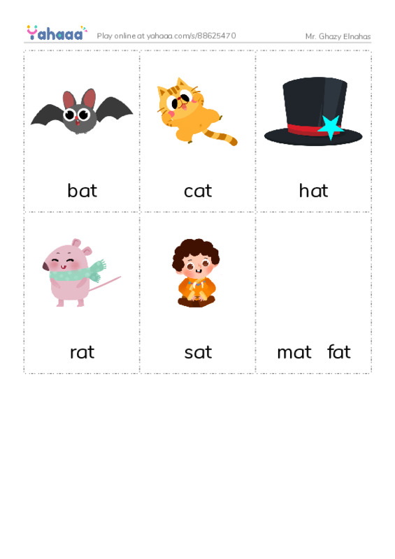 Picture flashcards worksheet for Mr. Ghazy Elnahas