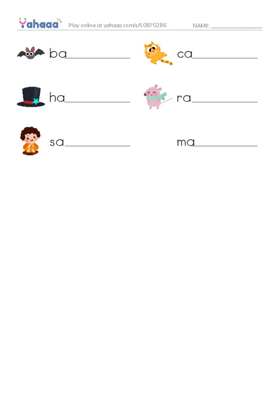 Write the word rows worksheet for Mr. Ghazy Elnahas
