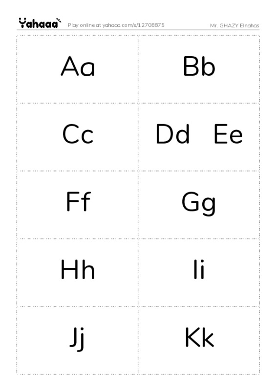 Word flashcards worksheet for Mr. GHAZY Elnahas