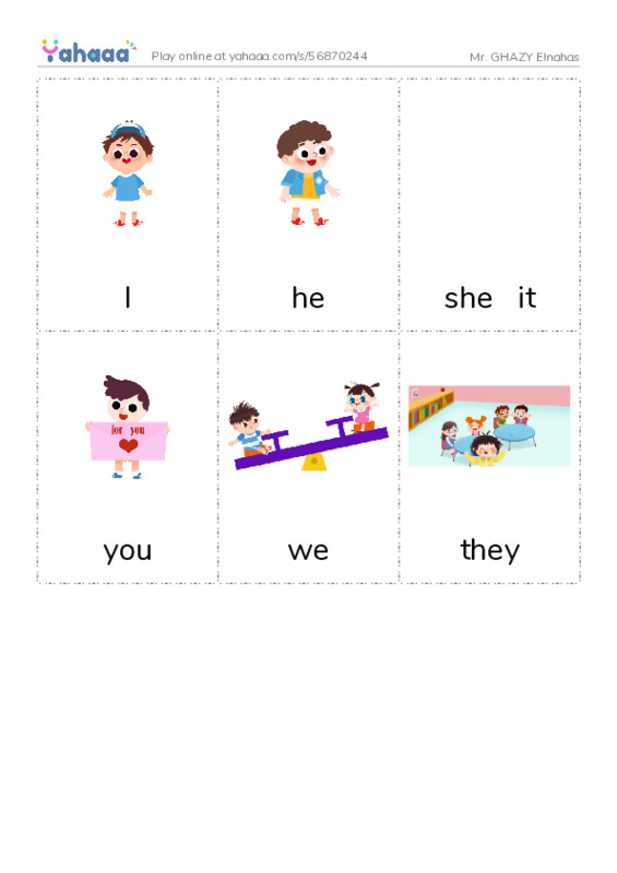 Picture flashcards worksheet for Mr. GHAZY Elnahas