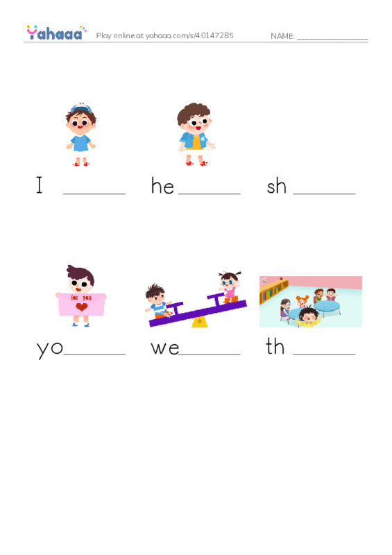 Finish the word worksheet for Mr. GHAZY Elnahas