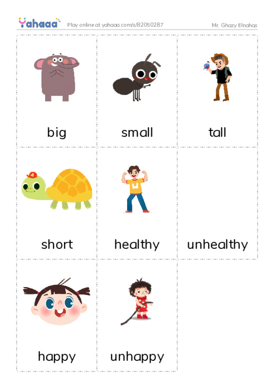 Picture flashcards worksheet for Mr. Ghazy Elnahas