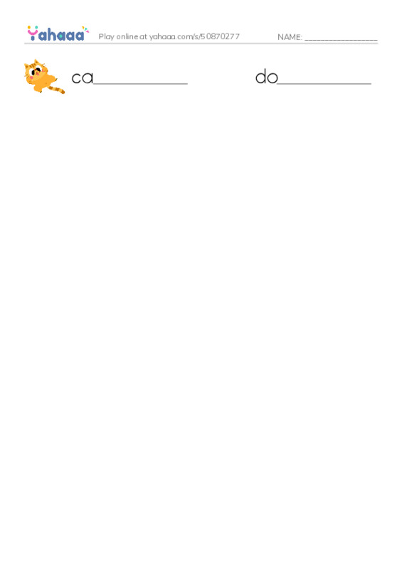 Write the word rows worksheet for 1111
