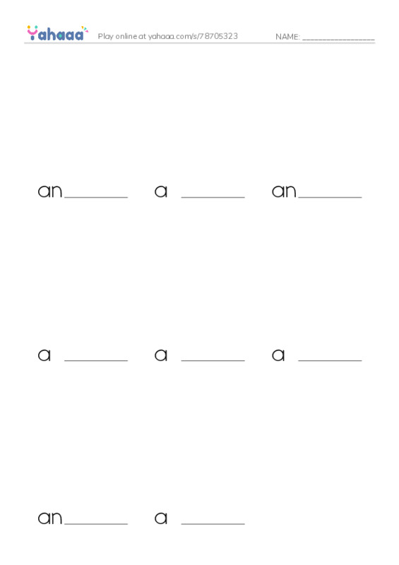 Finish the word worksheet for Jobs