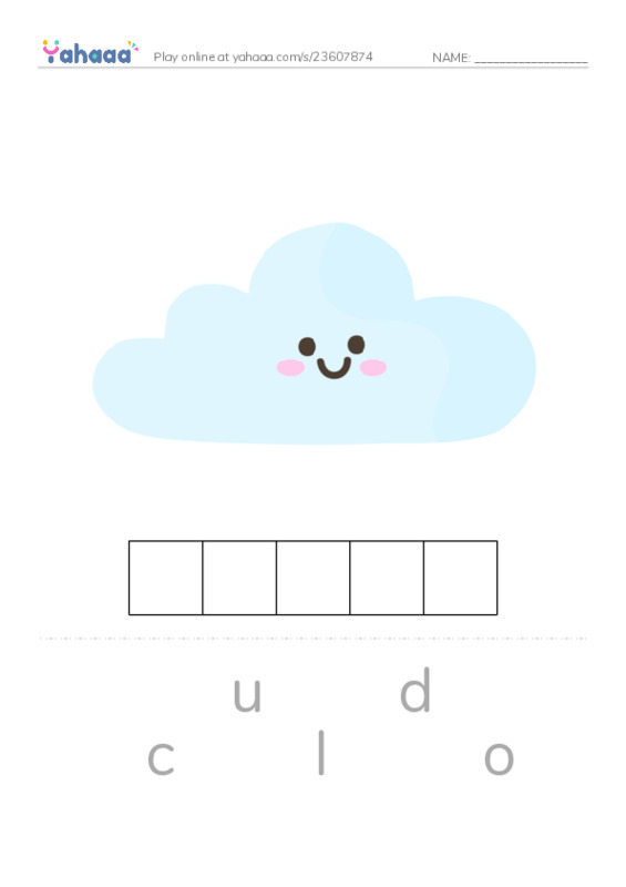 Letter scramble puzzle worksheet for Step 2