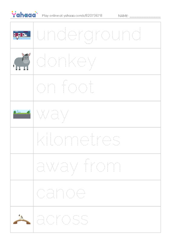 lesson 3 : reading  PDF one column image words