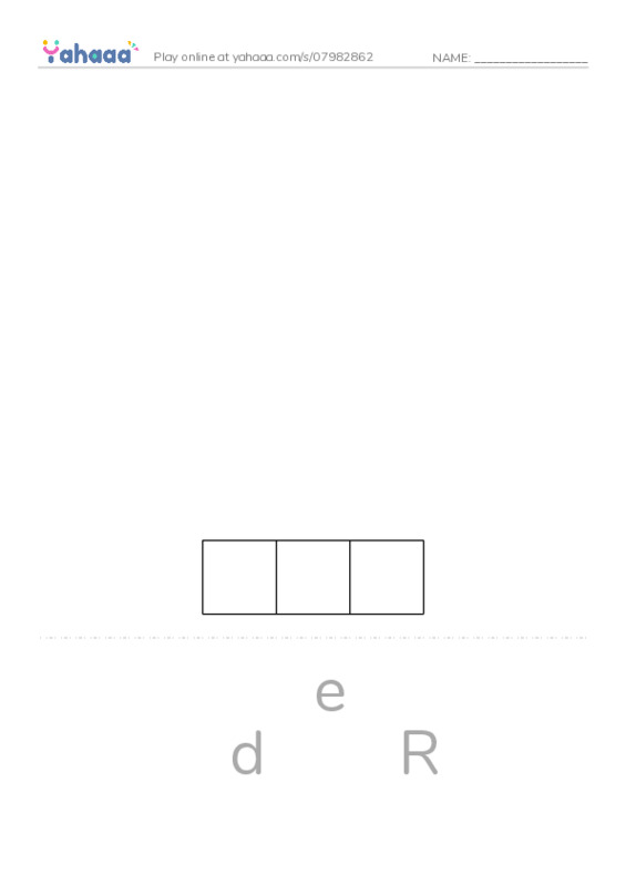 Letter scramble puzzle worksheet for Colours