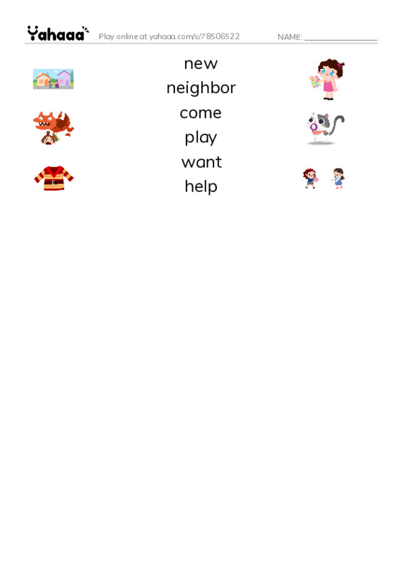 Match both sides worksheet for G2u1l3