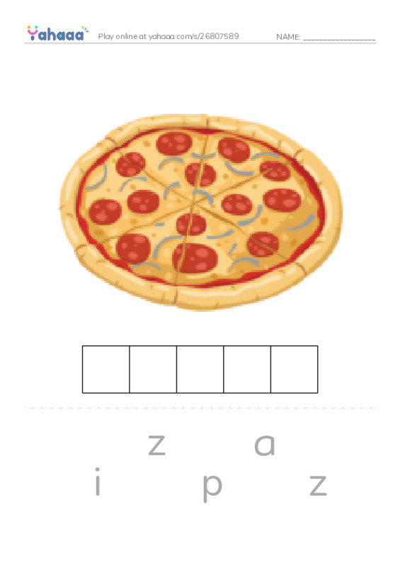 Letter scramble puzzle worksheet for G5 u 1 l2
