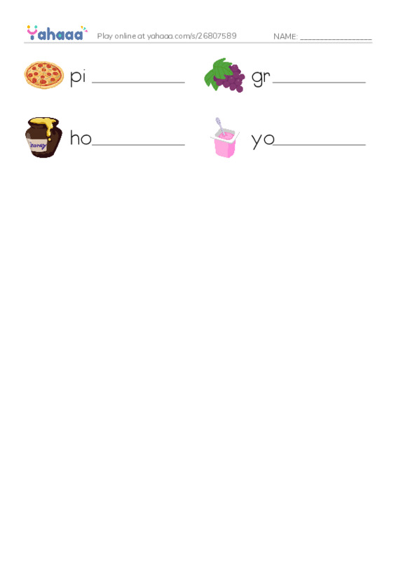 Write the word rows worksheet for G5 u 1 l2