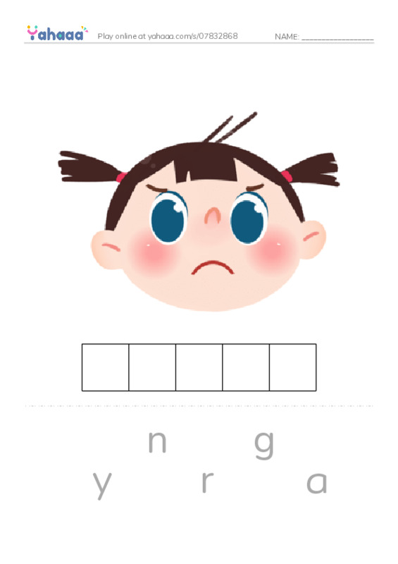 Letter scramble puzzle worksheet for 1000 words book 2 unit 1