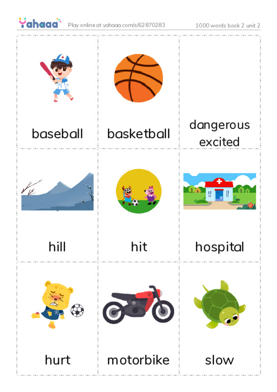Picture flashcards worksheet for 1000 words book 2 unit 2