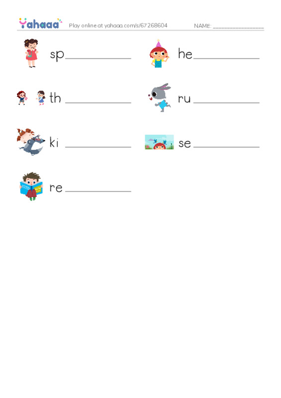 Write the word rows worksheet for verbs2