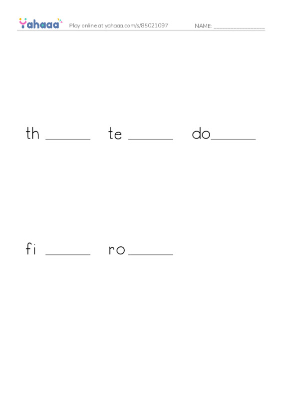 Finish the word worksheet for REX 2 Unit 2 Video