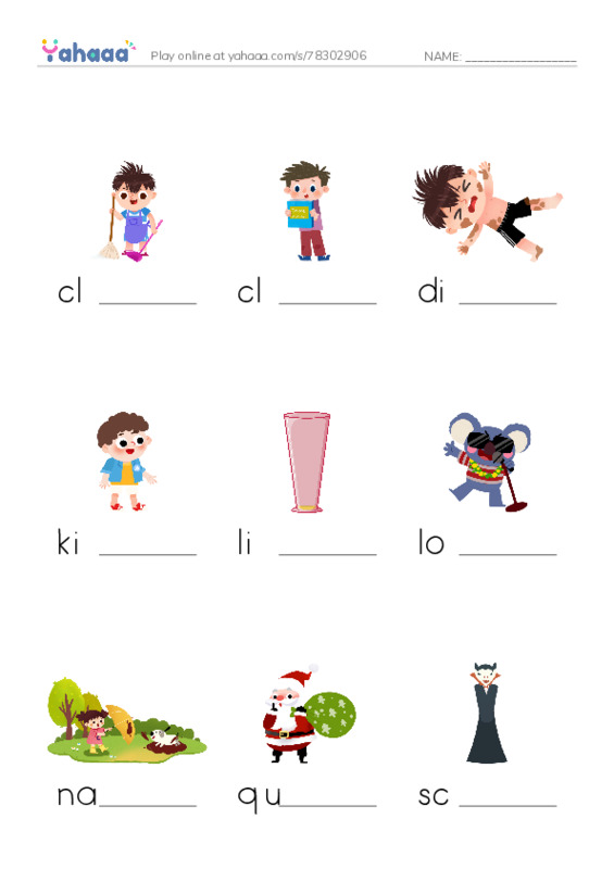 Finish the word worksheet for Vocab Unit 4