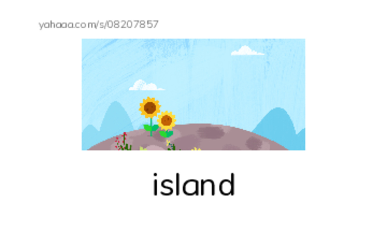 Index cards with pictures worksheet for Natural Features