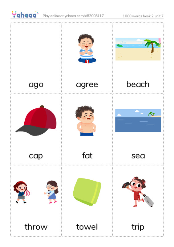 Picture flashcards worksheet for 1000 words book 2 unit 7