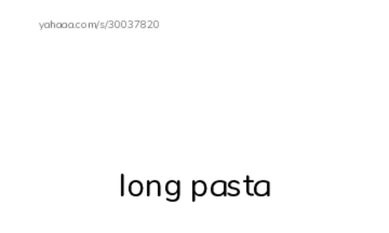 Index cards with pictures worksheet for pasta