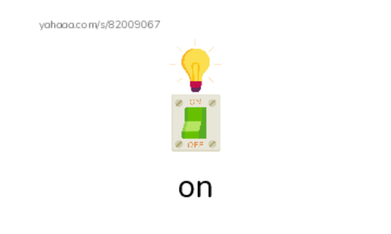 Index cards with pictures worksheet for on, airplane, bike and 3 more