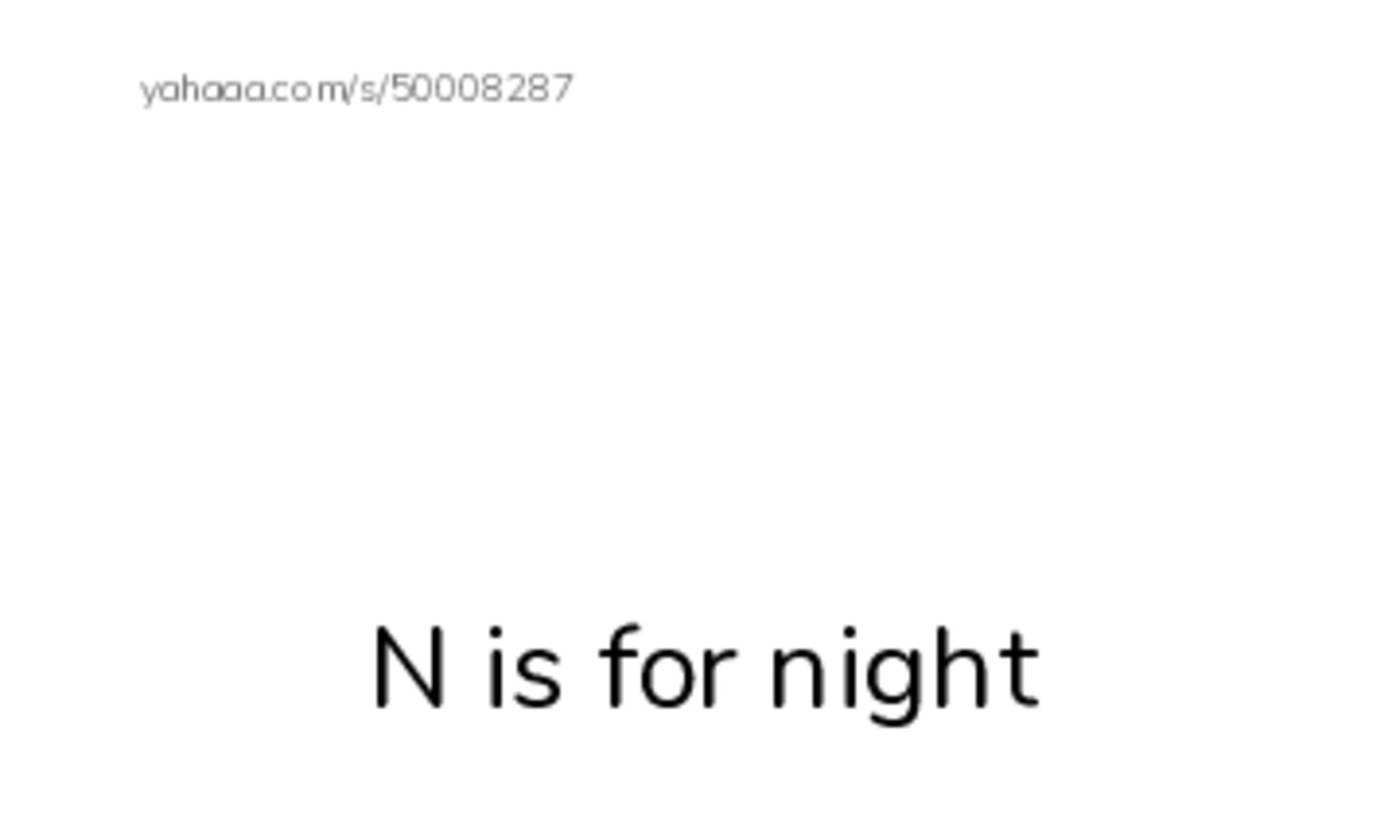 Index cards with pictures worksheet for N is for night, Big N, Nick and 10 more