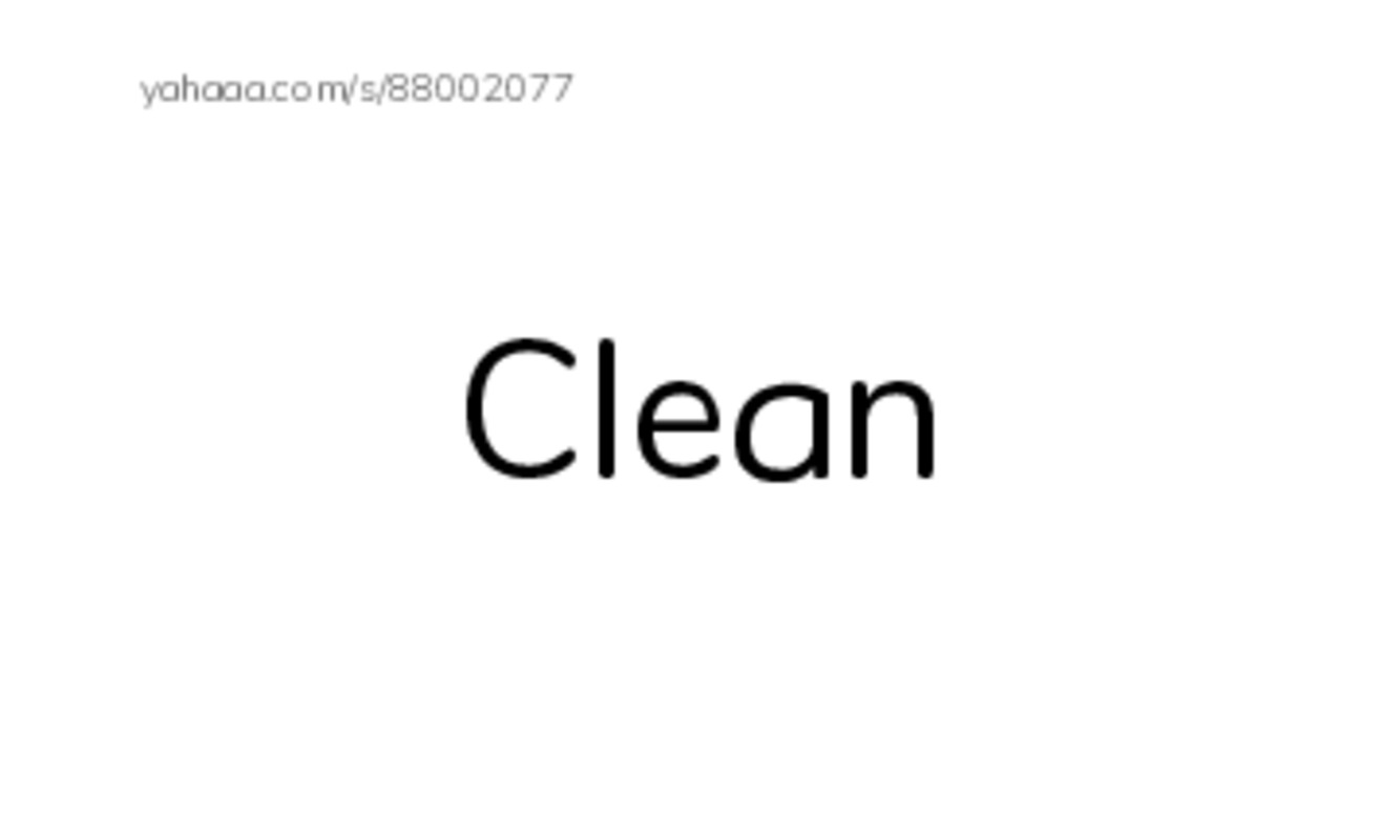 Index cards, words only worksheet for Clean, Dirty, Big and 3 more