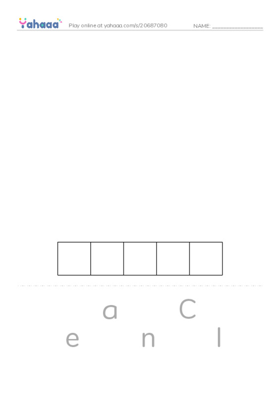 Letter scramble puzzle worksheet for Clean, Dirty, Big and 3 more
