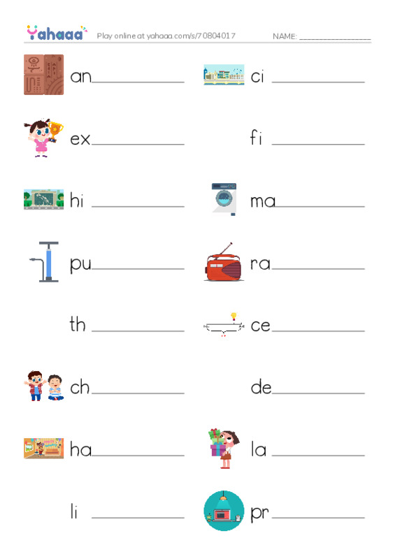 Write the word rows worksheet for 7th B unit10