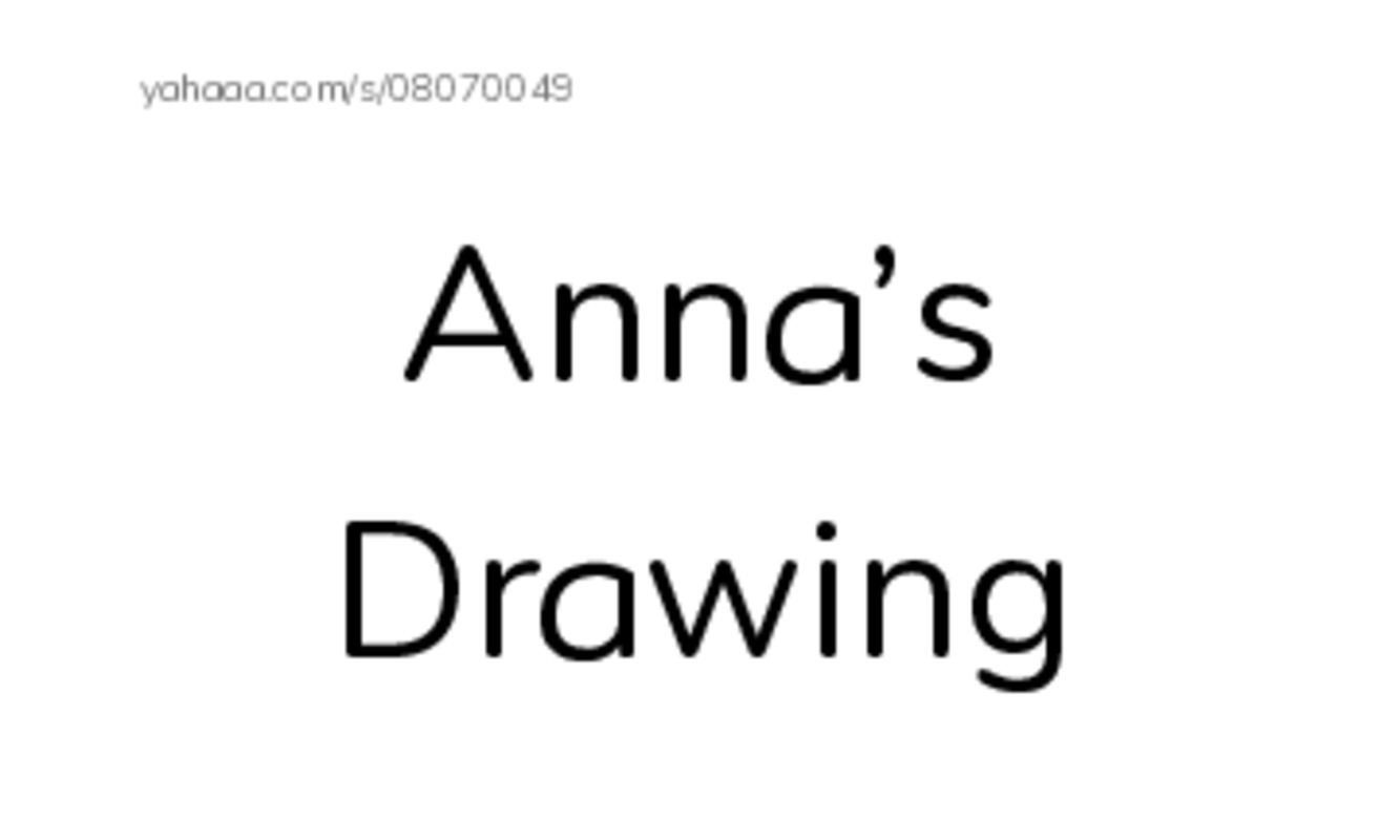 Index cards with pictures worksheet for Anna’s drawing, crayon, pencil and 3 more