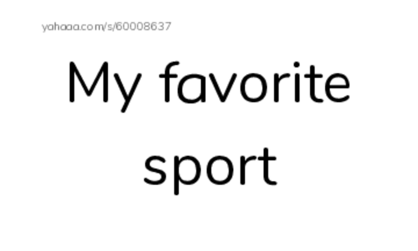 Index cards, words only worksheet for My favorite sport, Sport, My favorite sport is basketball and 10 more