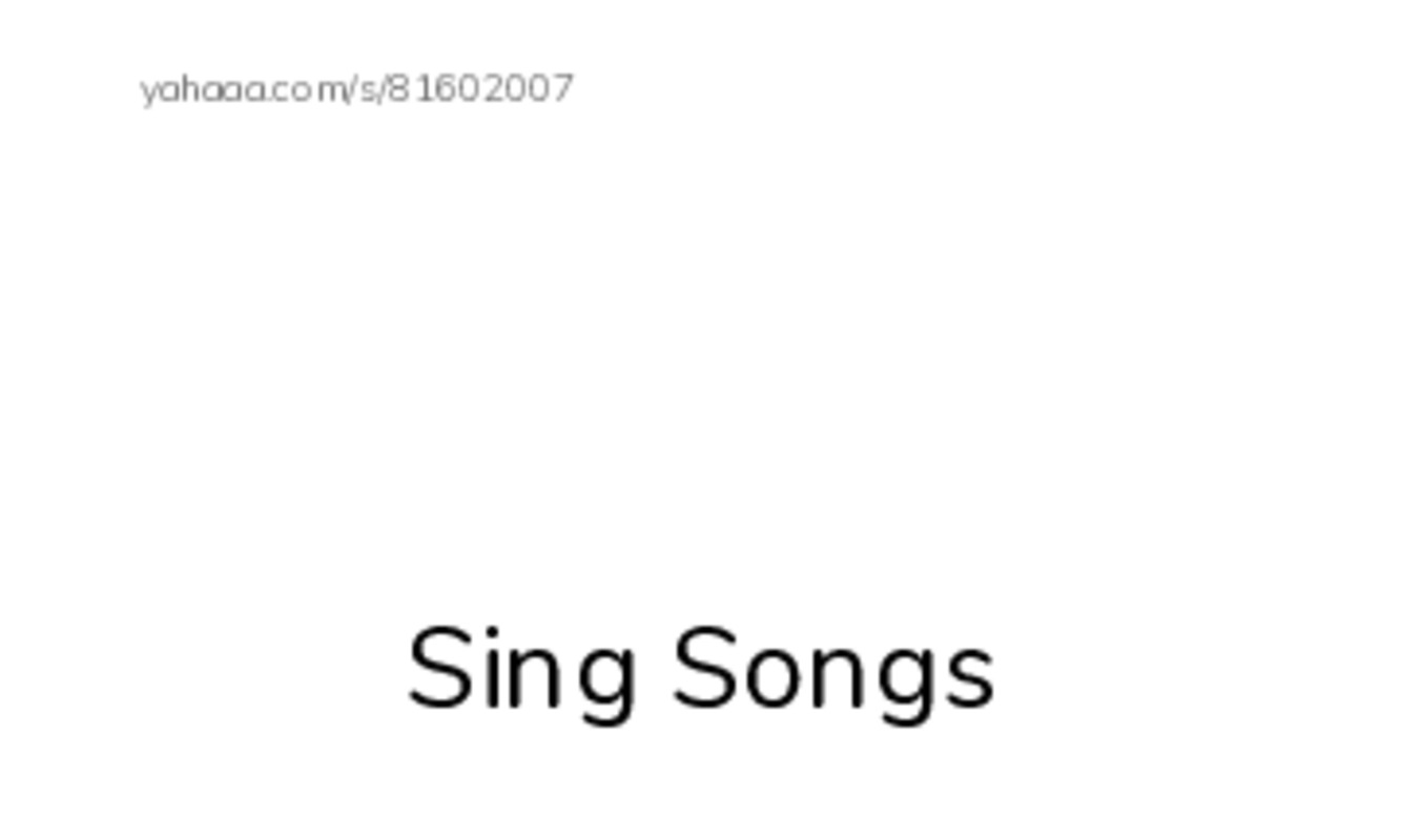 Index cards with pictures worksheet for Sing Songs, song, song and 10 more