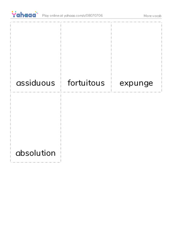 Picture flashcards worksheet for More vocab
