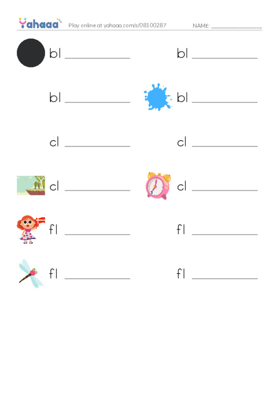Write the word rows worksheet for EFL 4 Unit 1