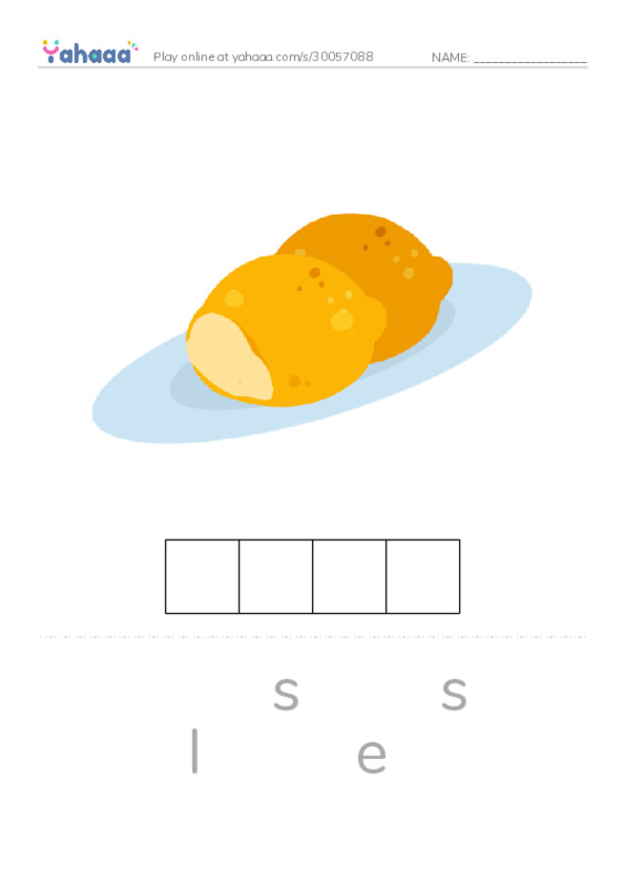Letter scramble puzzle worksheet for Liddiard WTW Sort 16