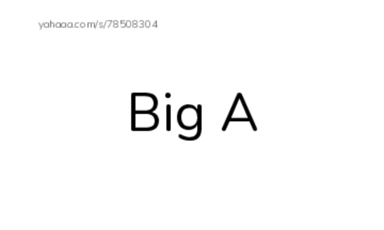 Index cards, words only worksheet for Big A, small a, big B and 12 more
