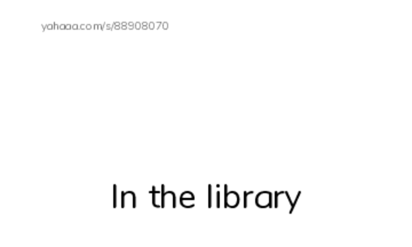 Index cards with pictures worksheet for In the library, Aa, Bb and 10 more