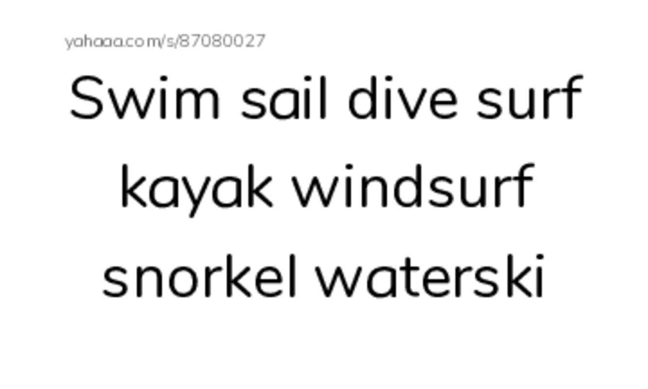 Index cards, words only worksheet for Beach