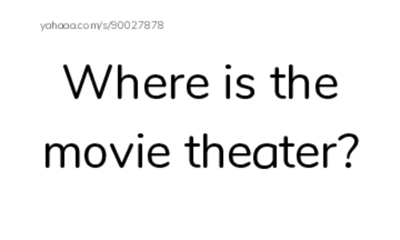 Index cards, words only worksheet for Where is the movie theater?, Movie theater, We watch movies in the movie theater and 4 more