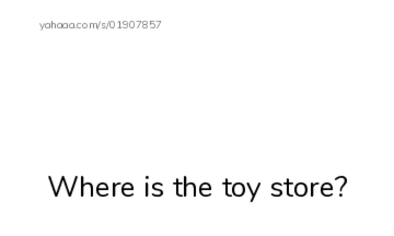 Index cards with pictures worksheet for Where is the toy store?, F, farm and 14 more